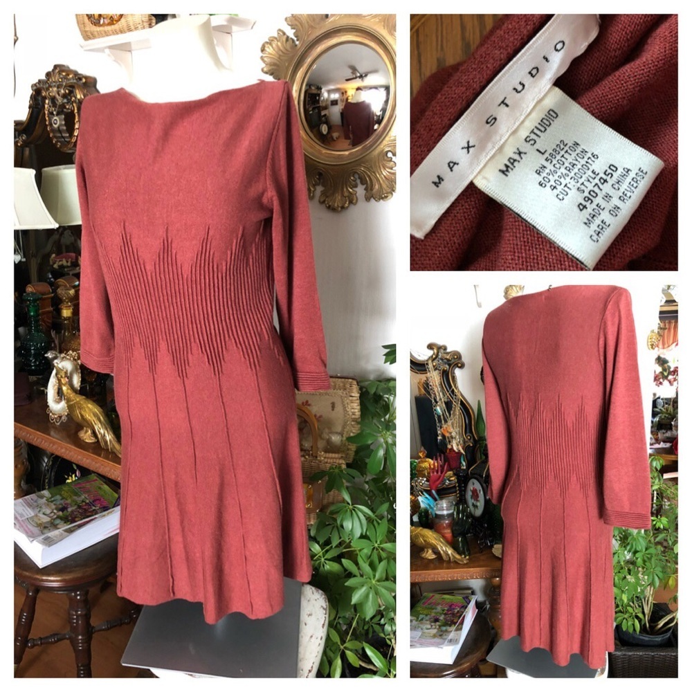 Pumpkin Sweater Dress - Picture 3 of 7